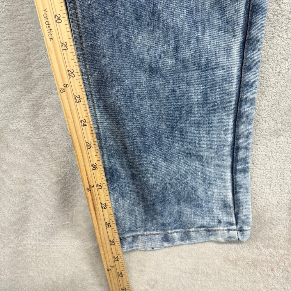 pd&c Jeans Mens 34x32 Blue Slim Straight Acid Wash Denim Stretch Streetwear‎ - Picture 7 of 11